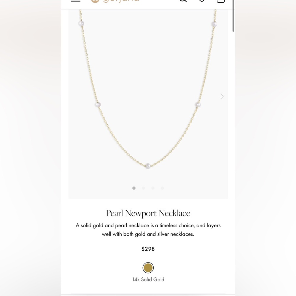 Gorjana Pearl Newport Necklace